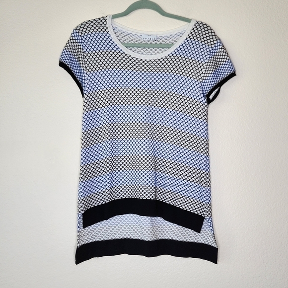 Sfizio Mesh Striped Tee - Picture 1 of 5